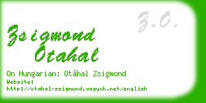 zsigmond otahal business card